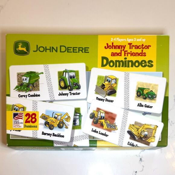 John Deere Johnny Tractor & Friends Dominoes Game 2006 Complete Kids Toy - Picture 1 of 6